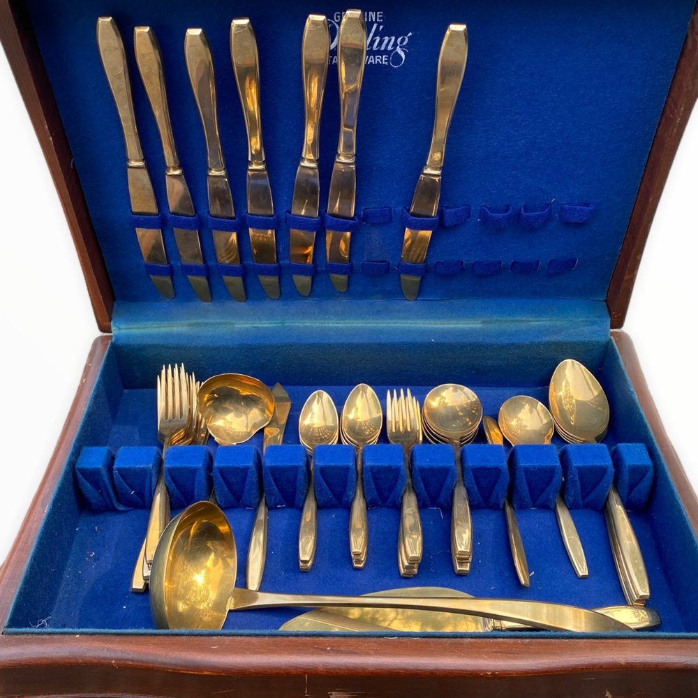 Genuine Dorling Gold Plated Tableware Set